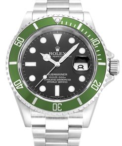 Rolex Submariner Replica 40mm Black Dial 16610LV ??Kermit?? Luxury High Quality Dive Watch