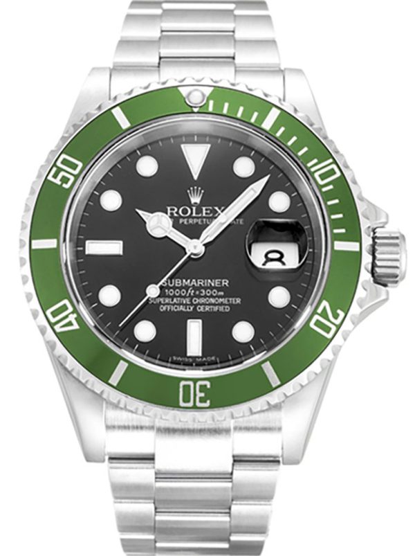 Rolex Submariner Replica 40mm Black Dial 16610LV ??Kermit?? Luxury High Quality Dive Watch
