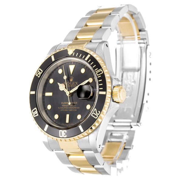 Rolex Submariner Replica 40mm Black Dial Luxury Watch - High Quality Replica 16613 - Image 2