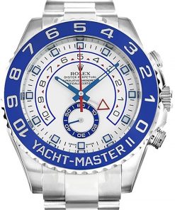 Replica Rolex Yacht-Master 44mm White Dial 116680 Luxury High-Quality Watch