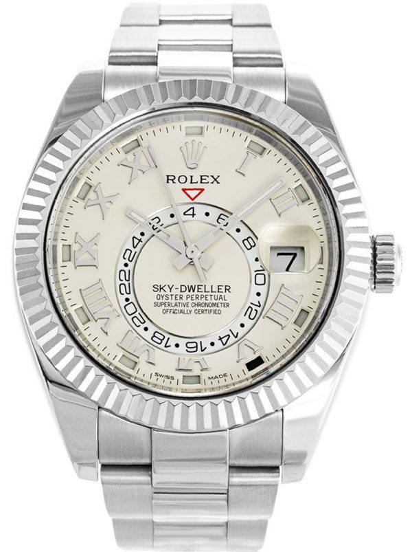 Rolex Sky-Dweller Replica 42mm Silver Dial 326939 Luxury High Quality Watch