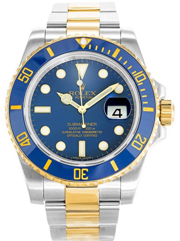 Rolex Submariner Replica 40mm Blue Dial 116613LB "Bluesy" Luxury Men's Watch