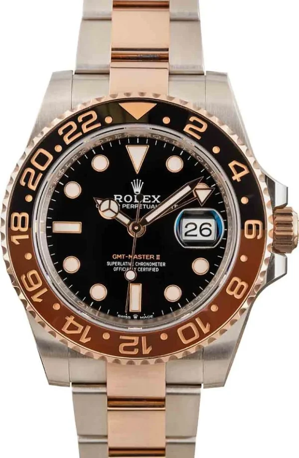 Rolex GMT-Master Replica 40mm Black Dial 126711CHNR Root Beer Luxury High Quality Watch