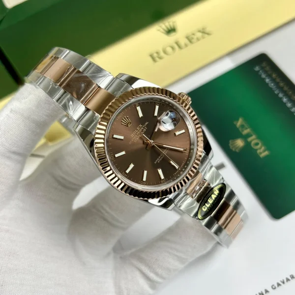 Superclone Rolex Datejust 41 mm Chocolate Dial 126331 Oyster Replica - Luxury Automatic Men's Watch - Image 10