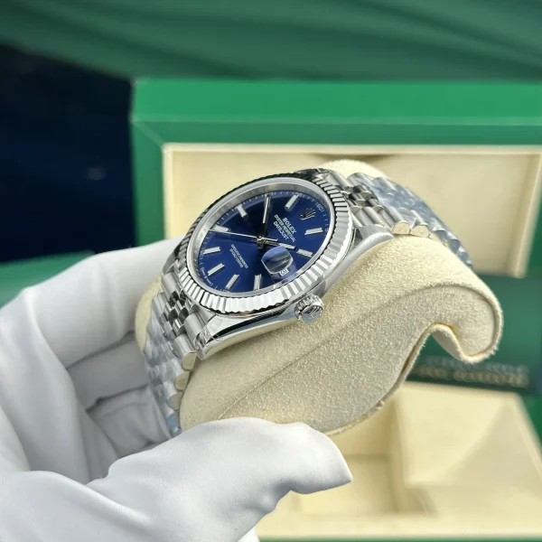 Rolex Datejust 41mm Blue Dial 126334 Jubilee Replica Luxury Automatic Men's Watch - Image 5
