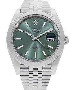 Rolex Datejust 41mm Green Dial 126334 Jubilee Replica - Luxury Automatic Men's Watch
