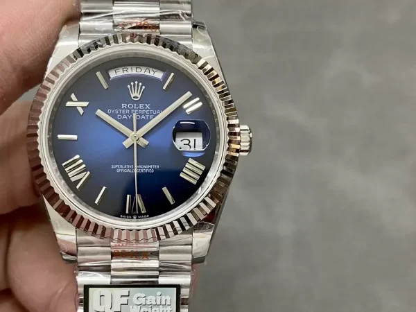 Rolex Day-Date Superclone Replica 40mm Ombre Blue Dial 228239 Luxury Automatic Men's Watch - Image 2