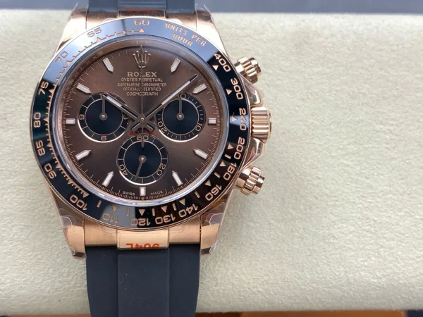 Rolex Daytona Superclone Replica 126515LN Bright Chocolate Dial 40 mm Luxury Men's Watch - Image 4