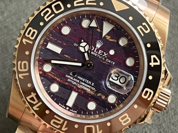 Rolex GMT-Master II Replica 126715CHNR Tiger Iron Dial 40 mm Luxury Men's Watch - Image 9