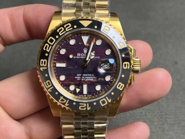 Rolex GMT-Master II Superclone Replica 40 mm 126718GRNR Tiger Iron Dial Luxury Men's Watch - Image 3