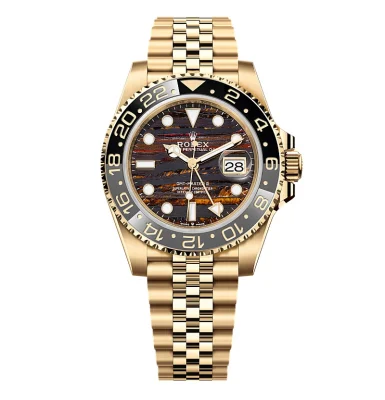 Rolex GMT-Master II Superclone Replica 40 mm 126718GRNR Tiger Iron Dial Luxury Men's Watch