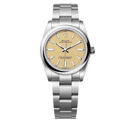 Rolex Oyster Perpetual 277200 Beige Dial Replica - High Quality Automatic Luxury Watch for Men
