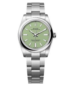 Rolex Oyster Perpetual 277200 Pistachio Dial Replica - High Quality Luxury Watch for Men and Women