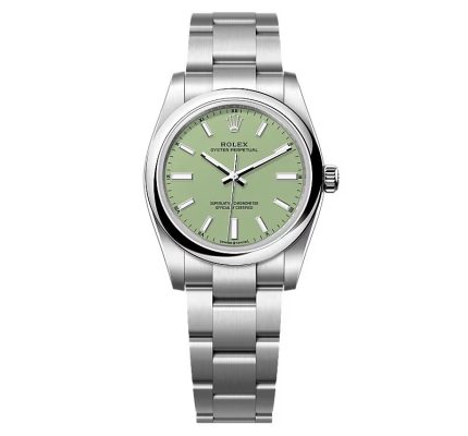 Rolex Oyster Perpetual 277200 Pistachio Dial Replica - High Quality Luxury Watch for Men and Women