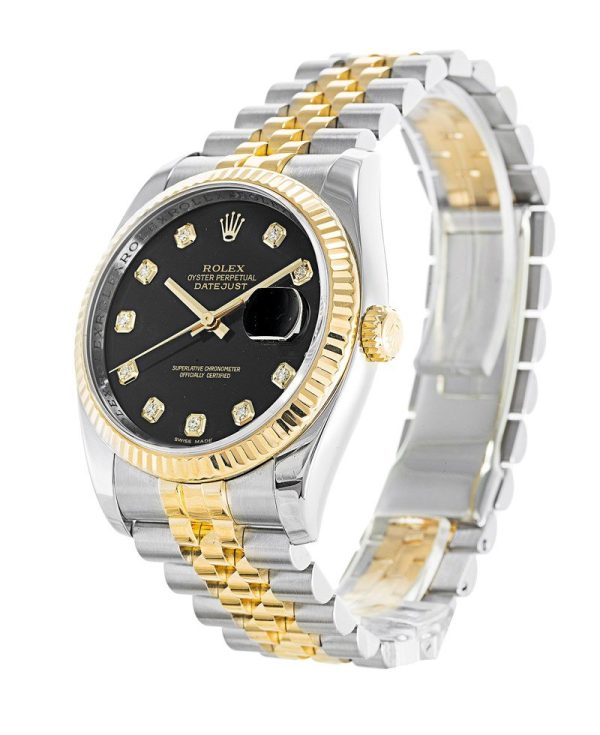 Rolex Datejust Replica 36mm Black Dial 116233 Luxury Watch - High Quality Timepiece - Image 2