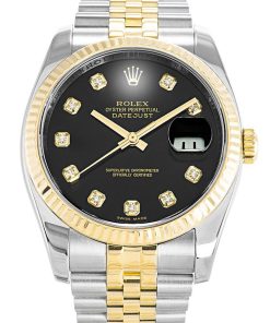 Rolex Datejust Replica 36mm Black Dial 116233 Luxury Watch - High Quality Timepiece