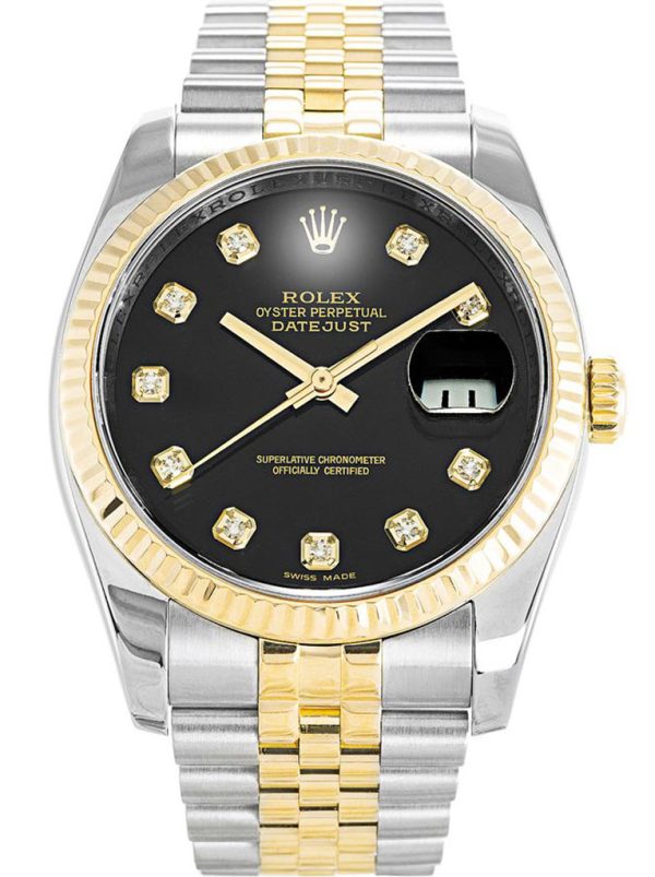 Rolex Datejust Replica 36mm Black Dial 116233 Luxury Watch - High Quality Timepiece
