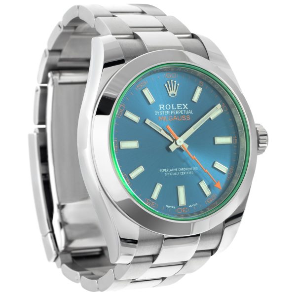 Rolex Milgauss Superclone Replica 116400GV 40mm Blue Dial Luxury Watch - Image 3