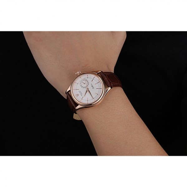 Rolex Cellini 38mm White Dial Replica Luxury Watch - High Quality Timepiece - Image 10
