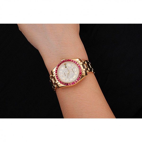 Rolex Datejust 33mm Diamond Dial Replica | Luxury Women's Watch | High Quality Automatic - Image 10
