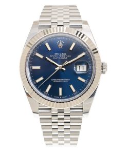 Rolex Datejust Replica 41mm Blue Dial 126334 Jubilee Luxury Watch