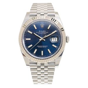 Rolex Datejust Replica 41mm Blue Dial 126334 Jubilee Luxury Watch