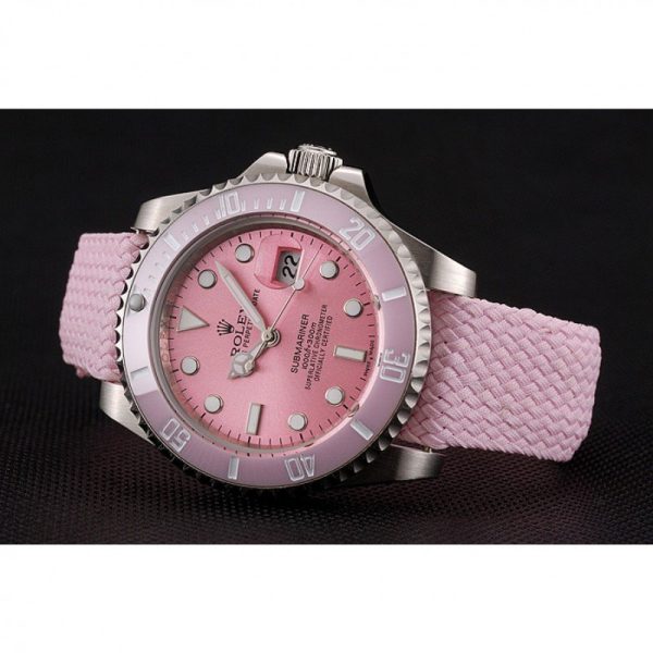 Rolex Submariner Replica 41mm Pink Dial Luxury Watch - High Quality Timepiece for Discerning Buyers - Image 4