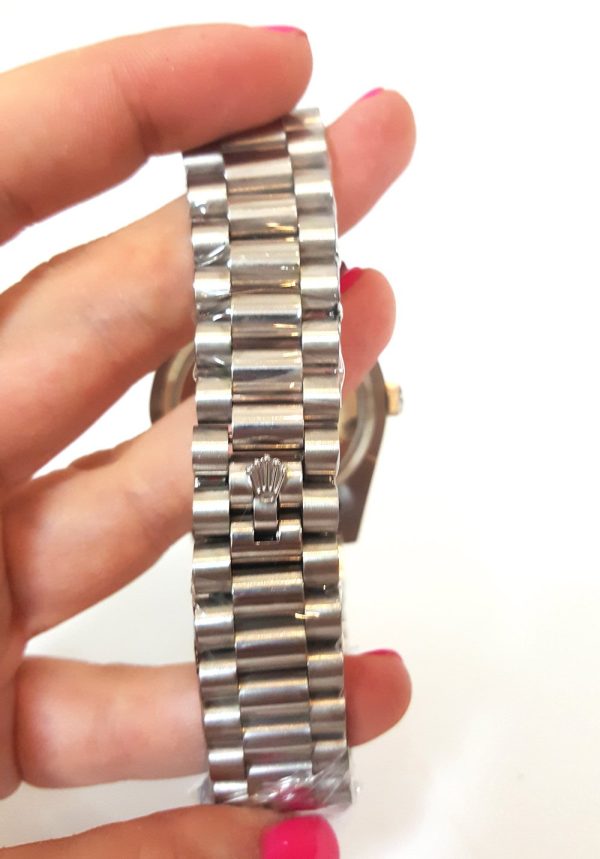 Rolex Day-Date Replica 36mm Silver Dial 118346 Luxury High Quality Watch - Image 5