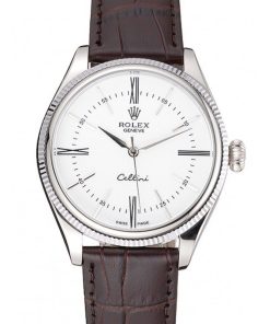 Rolex Cellini Replica 40mm White Dial Luxury Watch | High Quality Timepiece