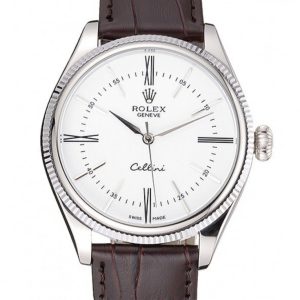 Rolex Cellini Replica 40mm White Dial Luxury Watch | High Quality Timepiece