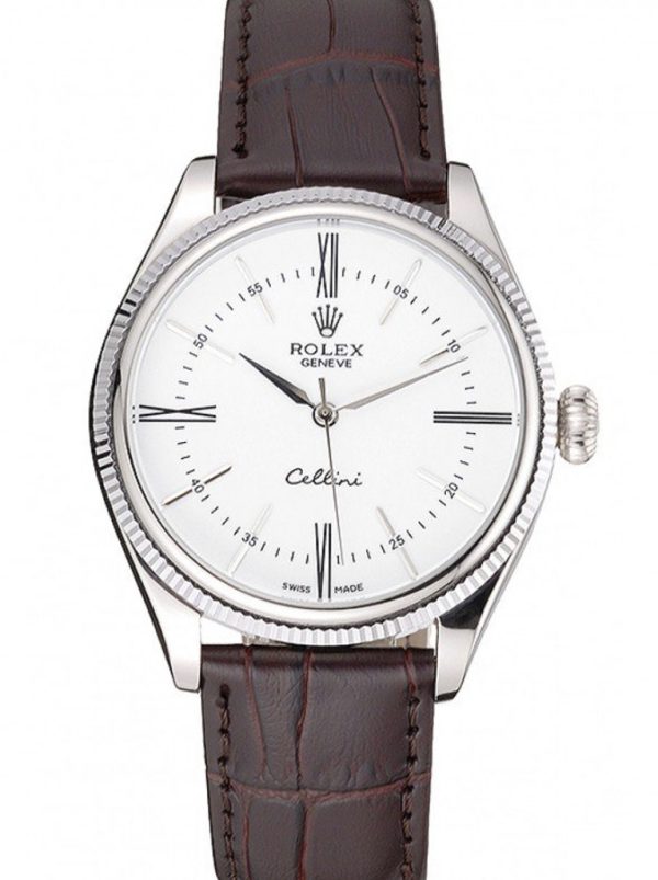 Rolex Cellini Replica 40mm White Dial Luxury Watch | High Quality Timepiece