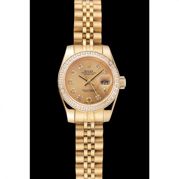 Superclone Rolex Datejust Replica 28mm Gold Dial Luxury Watch 1454096 - High Quality Fashion Timepiece - Image 2