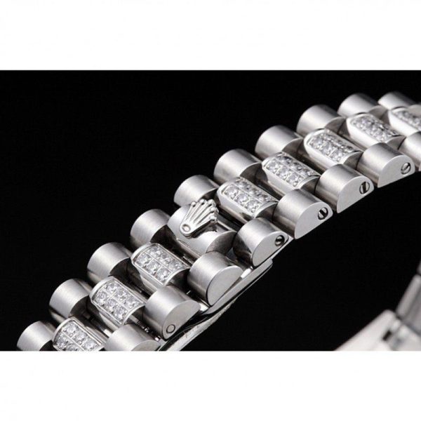 Rolex Day-Date 37mm Diamond Dial Replica Superclone Luxury Watch - High Quality Timepiece - Image 8