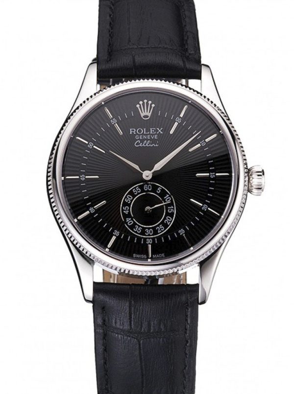 Rolex Cellini Superclone Replica 38mm Black Dial Luxury Automatic Men's Watch