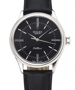 Rolex Cellini Superclone Replica 39mm Black Dial Luxury Watch