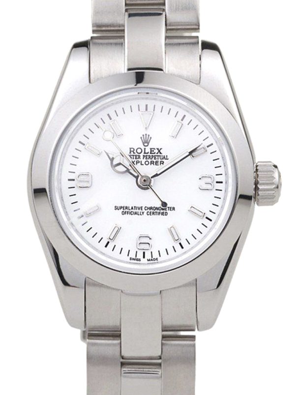Rolex Explorer Replica 26mm White Dial 98088 Luxury Women's Watch