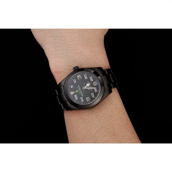Rolex Air-King Replica 38mm Black Dial Luxury Watch High Quality Timepiece - Image 9