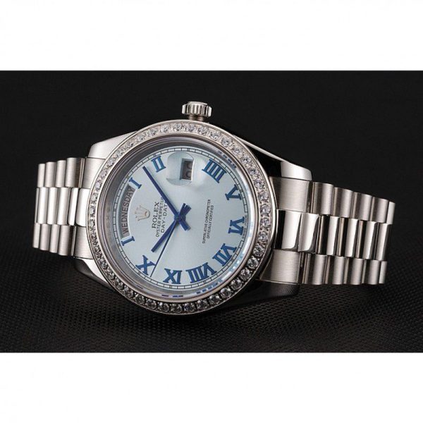 Superclone Rolex Day-Date 40mm Blue Dial Replica - Luxury High-Quality Timepiece - Image 3