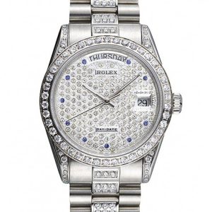 Rolex Day-Date 37mm Diamond Dial Replica Superclone Luxury Watch - High Quality Timepiece
