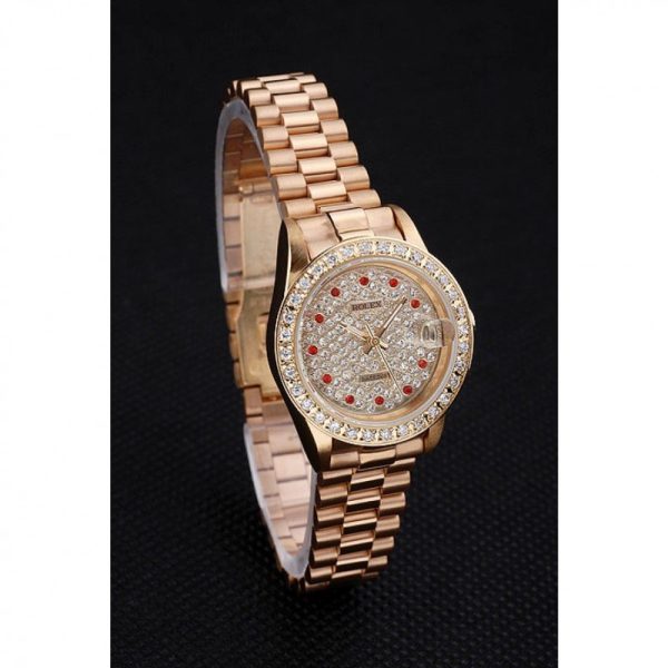 Rolex Datejust 28mm Silver Dial Replica Luxury Women's Watch - Image 3