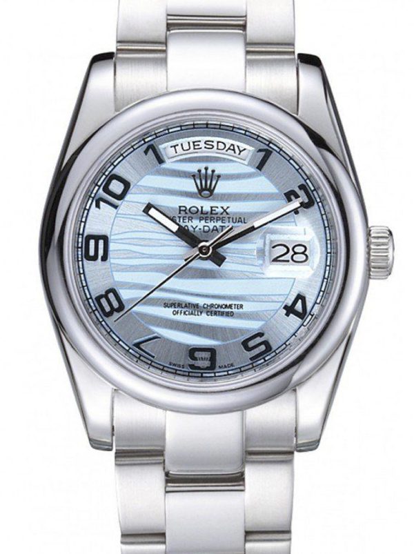 Rolex Day-Date 36mm Blue Dial Replica Luxury Watch for Men