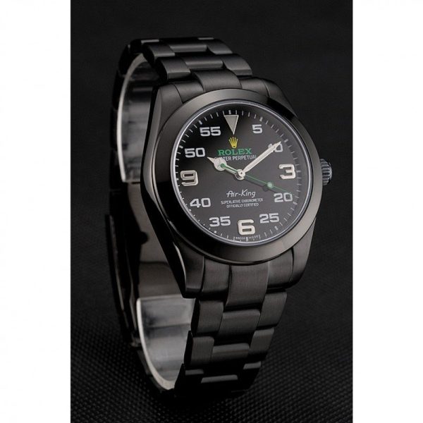 Rolex Air-King Replica 38mm Black Dial Luxury Watch High Quality Timepiece - Image 2