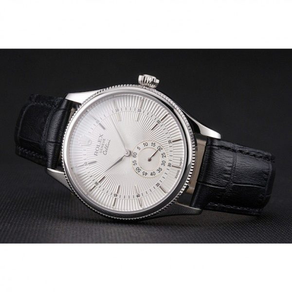 Superclone Rolex Cellini 38mm White Dial Replica - Luxury Automatic Men's Watch - Image 5
