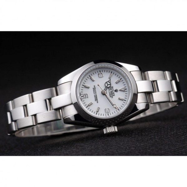 Rolex Explorer Replica 26mm White Dial 98088 Luxury Women's Watch - Image 4