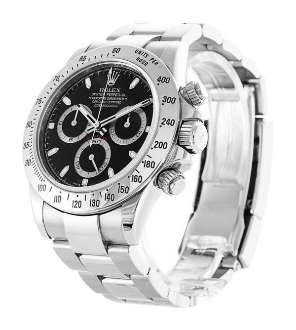 Rolex Daytona Superclone Replica Black Dial 40mm Luxury Chronograph Men's Watch 116520 - Image 2