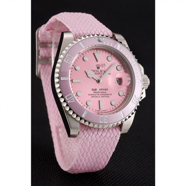 Rolex Submariner Replica 41mm Pink Dial Luxury Watch - High Quality Timepiece for Discerning Buyers - Image 2