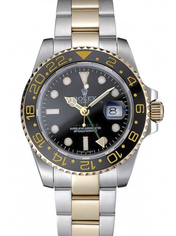 Rolex GMT-Master II Superclone Replica 40mm Black Dial Luxury Watch - High Quality Timepiece