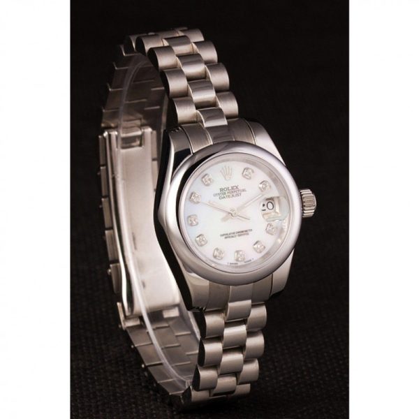 Rolex Datejust 26mm White Dial Replica - Luxury Women's Watch, High Quality - Image 3