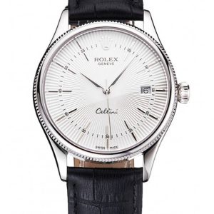 Rolex Cellini 38mm White Dial Superclone Replica Luxury Watch - High Quality Men's Timepiece