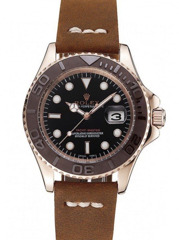Rolex Yacht-Master Replica 41mm Black Dial Luxury Watch - High Quality Timepiece